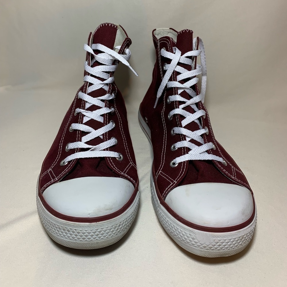 Texas A&M Aggies Men’s Burgundy High Top Sneakers Size 11 - Picture 3 of 8